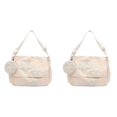 thumbnail image 1 of Lindo Bolso Mensajero para Mujer Con Y2K Star Patches () Blanco, 1 of 9