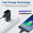thumbnail image 5 of 2-Pack USB-C Charger Type C Charger Fast Charging 18W Charger Block with 6 Ft USB-C Cable Compatible Samsung Galaxy S22/S21/S20/S10/S9/S8/Note 20/Note 10/Note 9/Note 8/Z Fold/Z Flip/A Series& Others, 5 of 6