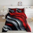 thumbnail image 2 of Homewish Teens Female Men Gradient Geometric Lines Full Size Comforter Sets 3-Piece,Ombre Vintage Aesthetic Bedding Comforter Set,Abstract Stripes Lightweight Bedding Sets,Luxury Bedroom Decor, 2 of 8