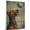 Airedale Terrier, variant on Barbet Cute Dog Volleyball Poster Canvas – Retro Barbet Dog Batter in Action With Volleyball for Themed Living Room