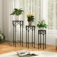 thumbnail image 4 of Gymax Metal Plant Stand Set of 3 Mosaic Display Rack for Potted Plants 20'' 24'' 28'', 4 of 10