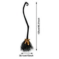 thumbnail image 3 of Halloween Witch Broomstick Prop with Colorful Ribbons, 49.2-Inch Length, Wizard Witch Accessories Witch Decor Witch Broomstick for Party Decoration , Halloween Decoration, 3 of 8