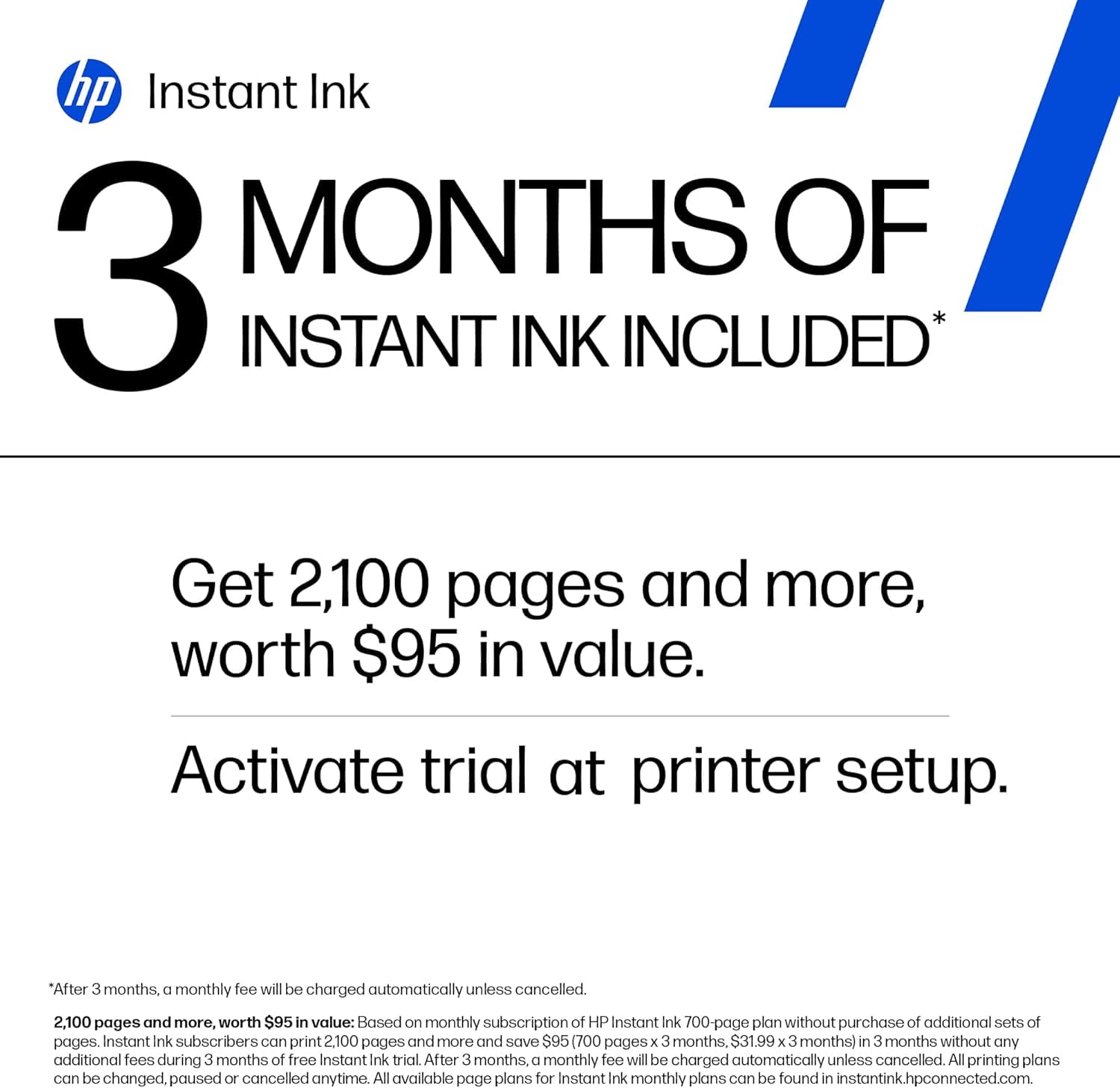 HP DeskJet 4227e Wireless All-in-One Color Inkjet Printer, Scanner, Copier, Best-for-Home, 3 Month Instant Ink Trial Included, AI-Enabled (6W7F0A)