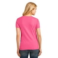 thumbnail image 2 of Port & Company Ladies V-Neck T-Shirt Neon Pink, 2 of 2