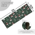 thumbnail image 5 of Yayeee Runner Rug for Bedroom 2'x6' Machine Washable Hallway Non Slip Mat, Green Christmas Hats, 5 of 8