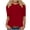 Wine, variant on Summer Half Sleeve T Shirts for Women Plus Size Summer Solid Color Basic Tshirt Casual Round Neck T Shirt Tops Plain Tee Shirts