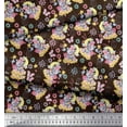 thumbnail image 3 of Soimoi Brown Cotton Duck Fabric Insect & Teddy Bear Kids Print Sewing Fabric BTY 42 Inch Wide, 3 of 3