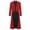Red, variant on Turn Down Collar Long Double Breasted Tuxedo Overcoat Men Turn Down Collar Button Closure Formal Evening Jacket Black XXL
