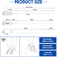 thumbnail image 4 of 1000 Pcs Plastic Tamper Seals Tags Security Tags Seals Safety Numbered Zip Ties Labels White, 4 of 7