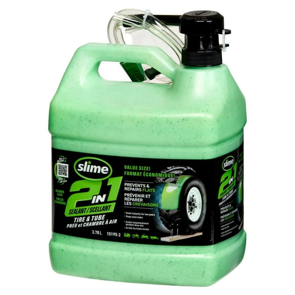 Scellant pour pneu et chambre à air 2-en-1 de Slime 3,78 L