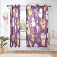 thumbnail image 6 of Cute Ghost Patterns Breathable Sheer Curtains 63x52in Soft Light Filtering, UV Protection and Thermal Insulation, 6 of 7