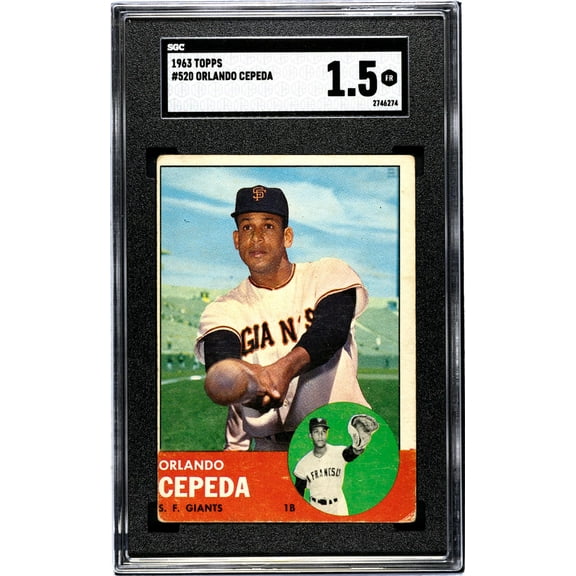 1963 Topps #520 Orlando Cepeda SGC 1.5