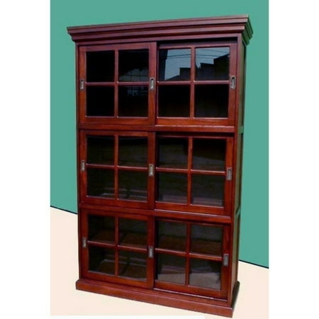 Mahogany 3 Section Sliding Door