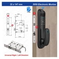 thumbnail image 2 of Door Lock, TTlock App Smart Door Lock Tuya Finrprint Smart Card Eletronica Home Office Intellint Digital Lock ,Easy to Install, 2 of 7