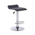 thumbnail image 1 of Plata Import Black Stool With Stainless Steel base, 1 of 9