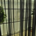 thumbnail image 3 of 2 Panel Romantic & Window Voile Curtains Panel Valance Drape - with 2.4-inch Rod , Black - 200x200cm, 3 of 8