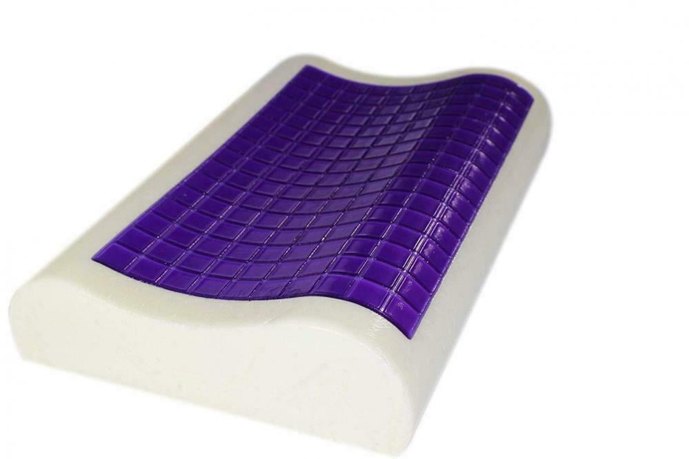 Memory Foam Pillows with Cooling Gel Pad Premium Contour Ergonomic Neck Pillow with Free Luxury Soft Bamboo Pillow Cover Washable Pillow Case Hypoallergenic Neck Support for Pain Relief Standard Queen Size by PerfectSense