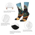 thumbnail image 4 of Balery Forest Meditating Gorilla Calcetas Largas con Estampado para Hombre y Mujer – Suaves y Transpirables, Talla Única (US 5-11), 4 of 6