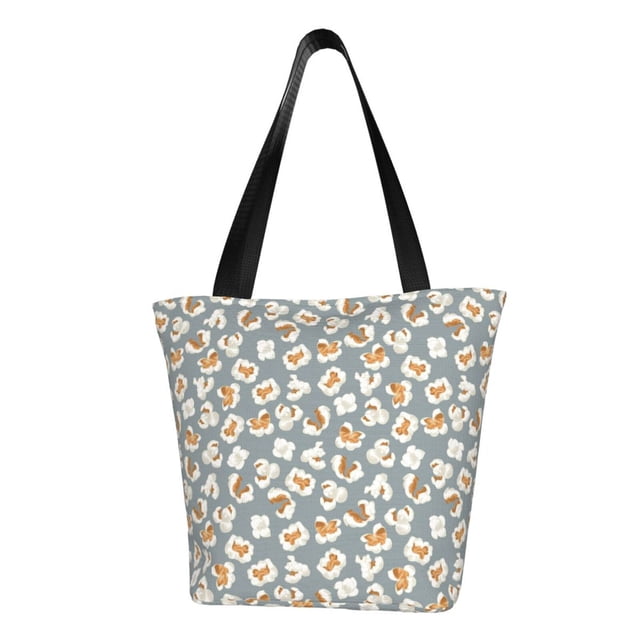 Disketp White Popcorn Bolsa de Hombro Casual para Mujer, Bolso Cruzado para Compras, Viajes y Uso Diario