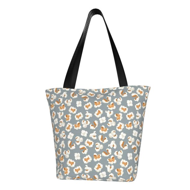 Easygdp White Popcorn Bolso de Hombro para Mujer, Bolso Bandolera y Cartera de Mano Elegante para Uso Diario
