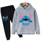 thumbnail image 2 of Conjunto de sudadera con capucha de punto para niñas, conjuntos de manga larga para niños de 3 a 14 años, conjuntos de chándal informal con capucha y pantalones para bebés y niños, 2 of 5