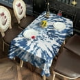 thumbnail image 2 of Colorful Tie Dye Pattern Rectangle Tablecloth 60"x120",Waterproof Polyester Rectangle Table Cloth, Wipeable Spillproof Polyester Tablecloth for Dining, Camping, Indoor and Outdoor, 2 of 6