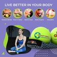 thumbnail image 4 of Par de Pelotas de Terapia Yoga Tune Up Verde Brillante, 4 of 6