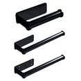 thumbnail image 2 of Mosiee Black Aluminum Wall-Mounted Kitchen Storage Rack Paper Roll Holder, 2 of 9