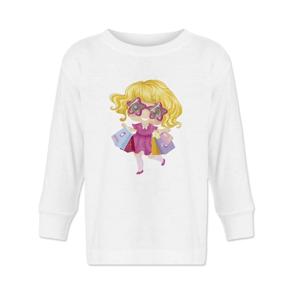 Girl Shopping Long Sleeve Toddler -Image by Shutterstock,  3 Toddler