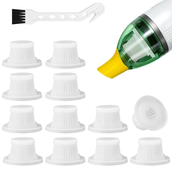 12pcs Vacuum Filter Replacement Compatible with Horsepower Duck Vacuum Cleaner as Seen on TV, Washable and Reusable HEPA Filters