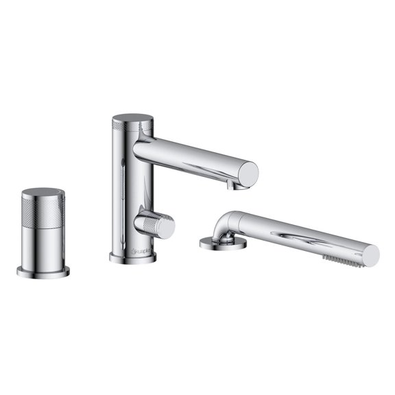 akuaplus® Roman Bathtub Faucet CLAUDIA with Hand Shower in solid brass - 3 Pieces.