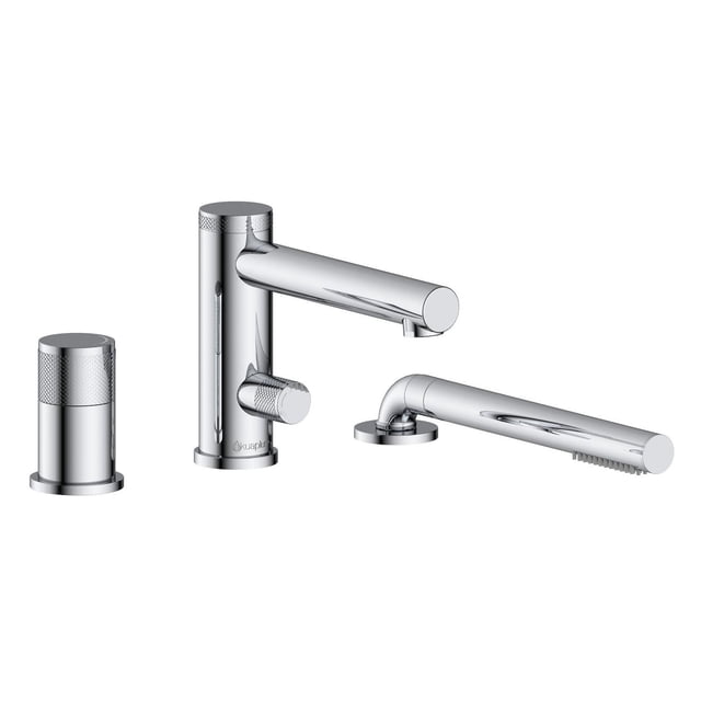 akuaplus® Roman Bathtub Faucet CLAUDIA with Hand Shower in solid brass - 3 Pieces.