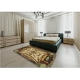 thumbnail image 4 of Ahgly Company Indoor Rectangle Patterned GoldenRod Gold Area Rugs, 7' x 9', 4 of 6