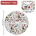 thumbnail image 2 of Christmas Tree Skirt,Multicolor Christmas Pattern Christmas Tree Decor with Red Ribbon Ties,Round Shape,Christmas Decorations for Home 48"x48", 2 of 7