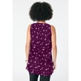 thumbnail image 3 of Roaman's Women's Plus Size Double-Layer Georgette Tank Top, 3 of 4