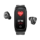 thumbnail image 2 of Smart Watch Heartrate Presión arterial Pulsera inteligente Auricular Bluetooth Reloj deportivo, Negro Monstrate EL001437-01B, 2 of 2