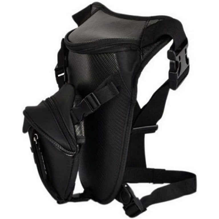 Motorcycle Outdoor Vintage Leather Drop Leg Bag Tactical Thigh Waist Fanny  Pack