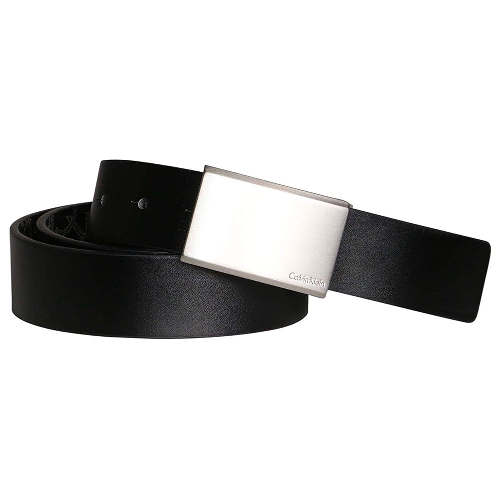 Men\'s Leather Calvin Klein Belt Black Genuine 7539196 Twist Bn 30mm Reversible 36