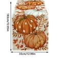 thumbnail image 3 of PEIBang Thanksgiving Pumpkin Table Runner 13x72 Inch,Fall Thanksgiving Harvest Dinning Table Decoration for Indoor Outdoor Home Party Decor, 3 of 9
