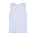 thumbnail image 2 of UACY Girl Cotton Sleeveless Shirt Strap Racerback Athletic Tank Top Toddler Summer Comfy Top Kid Girls Soft Yoga Casual Undershirt (White, 3-4 Years), 2 of 7