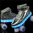 thumbnail image 1 of New Led Rechargeable Colorful Light up Rollerskates  4 Wheel Roller Skates, 1 of 8