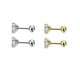 thumbnail image 2 of Pendientes de 5 piezas, pernos de cristal chapados en perno, accesorios de joyería geométrica, decoraciones de cartílago, moda para mujeres y Ropa, zapatos y accesorios Miscelánea acero 0.8*6*7mm Qarigey AP009679-06B, 2 of 6