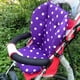 thumbnail image 1 of Almohadilla De Carro Asiento de cochecito infantil para bebé, cojín para silla de paseo, alfombrilla de algodón, punto blanco, morado, 1 of 6