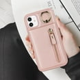 thumbnail image 6 of iPhone 11 Case with Card Holder for Women, iPhone 11 Phone Case Wallet with Credit Card with Ring Kickstand Zipper Shockproof Slim Stand Case for iPhone11 - Rose Gold, 6 of 6