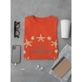 thumbnail image 3 of Buon Ferragosto Starfish Wreath T-Shirt Men -Image by Shutterstock, Male 5X-Large, 3 of 4