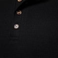 thumbnail image 4 of Men Henley Long Sleeve T-Shirt Casual Pullover Soft Stretch Basic Fall Tops Cotton Button Solid Color 2025, 4 of 5