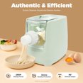 thumbnail image 5 of Electric Pasta Maker, 260W Pasta Maker Machine with Cleaning Scraper and Dumpling Wrapper Tool,Noodle Pasta Maker Machine with 13 Noodle Shapes To Choose for Home Kitchen Use,Green, 5 of 26