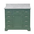 thumbnail image 6 of Aria 42" Bathroom Vanity with Sage Green Cabinet and Carrara Marble Top, 6 of 6