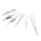 thumbnail image 1 of Pinzas para joyería, 6 piezas/juego Pinzas para joyería de punta recta Pinzas de punta curva Aspecto llamativo, 1 of 9