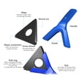thumbnail image 3 of Blue Aluminum Alloy & ABS Ice Scraper for Cars - Multi-Functional Snow Removal Tool with Deicing, Snow Brushing & Water Scraping Features, Lightweight 130g Design, Compact 240x130x50mm Package, 3 of 6